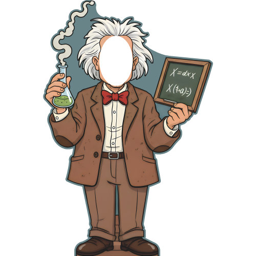 SS11301 Mad Scientist Einstein Beaker Chalkboard