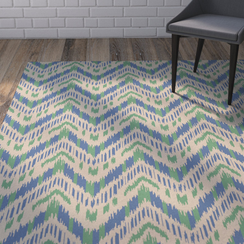 Crisler Wool Chevron Indoor Rug, Rectangle 8' x 11'