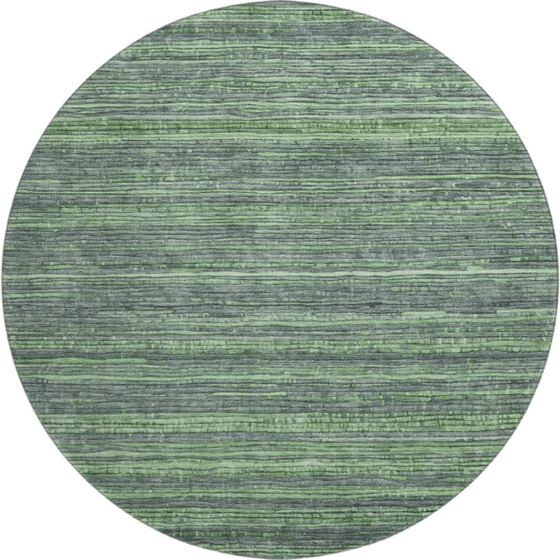 Premium Machine Washable Arnoldina AMF1846 Stripes Rug, Round 8'