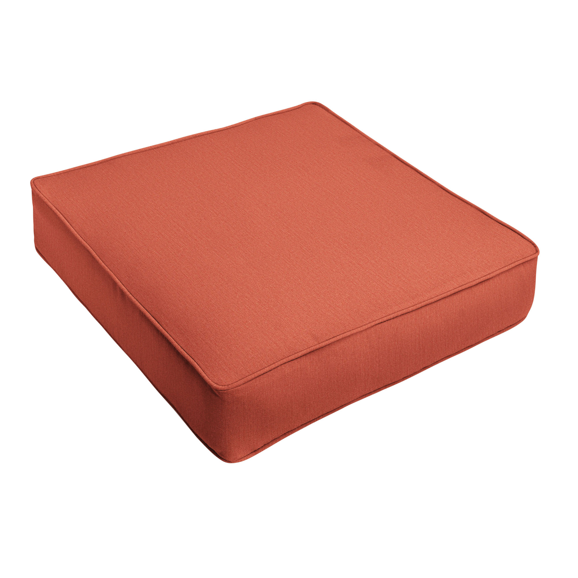 Davana Outdoor Lounge Chair Cushion, 25" W x 23" D, Canvas Persimmon Sunbrella® Canvas