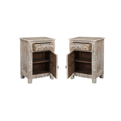 Harleen 22'' W Solid Wood Nightstand