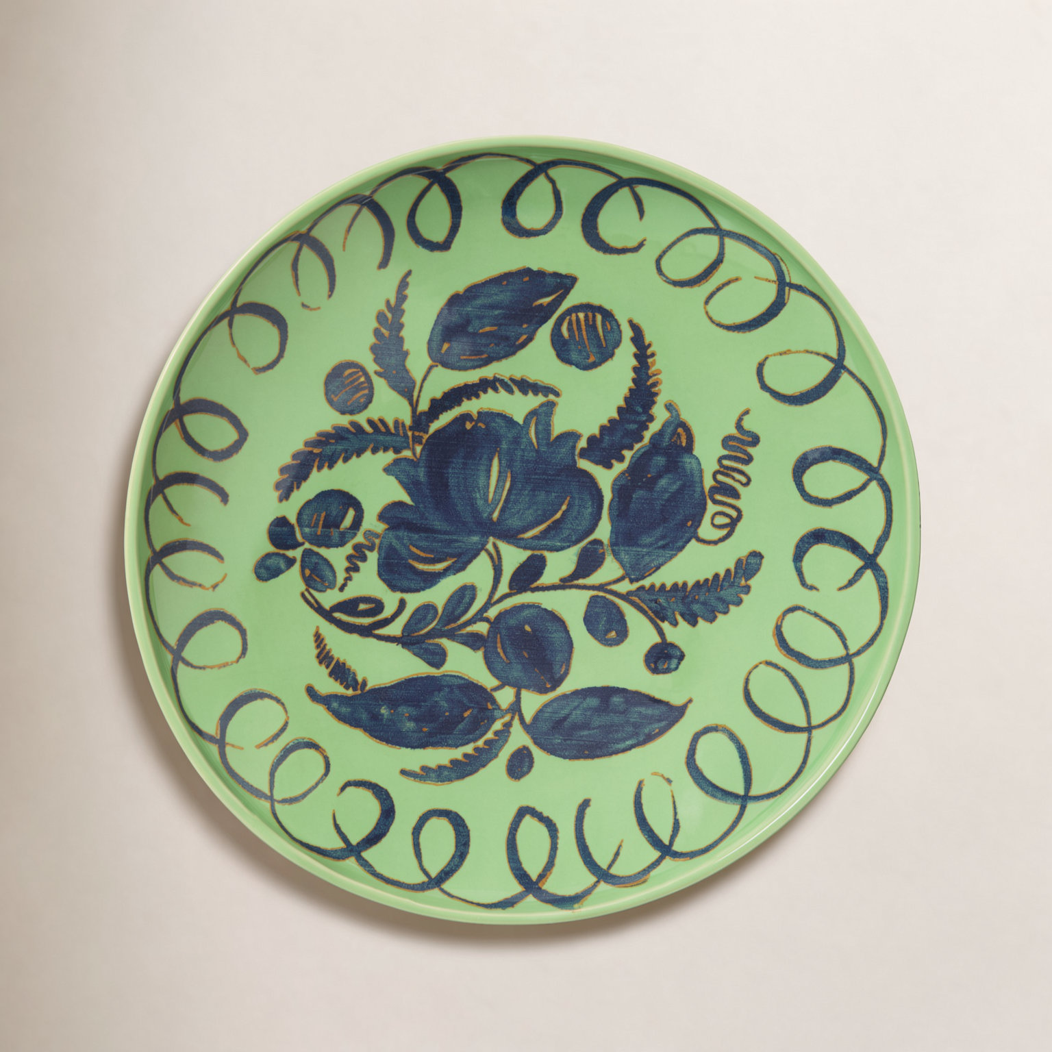 Stoneware Pasta Bowl, Green