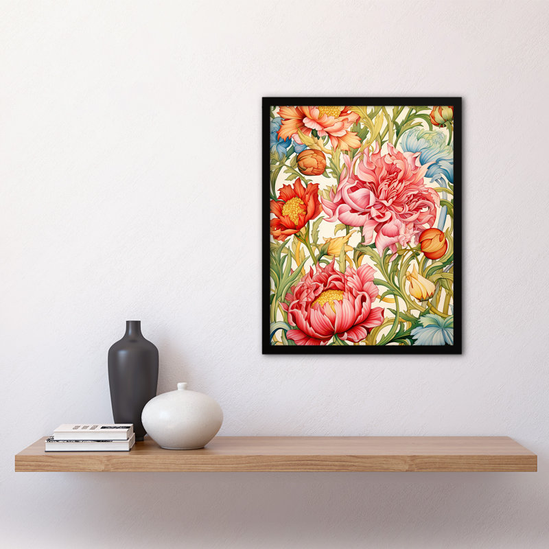Blooming Marvelous Floral Pattern William Morris Style - Single Picture Frame Print