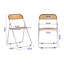 Chaise pliante transparente en plastique-1879519261