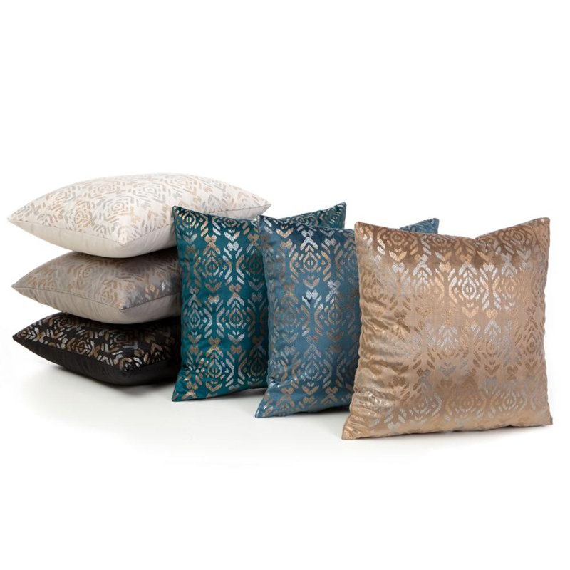 Microfiber Square Pillow Case, Silver