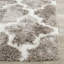 Barcelona Shag Hand-Tufted Silver/Ivory Area Rug-13800705
