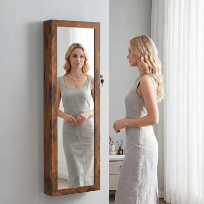 Armoire à bijoux 14,2 po de largeur avec miroir