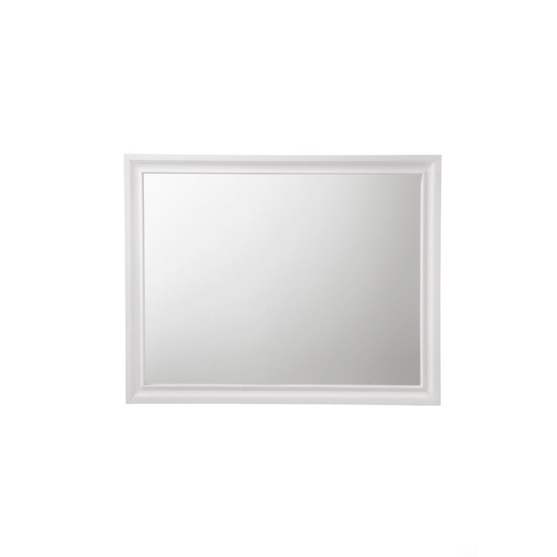 Rectangular Mirror, White, 36" x 47"