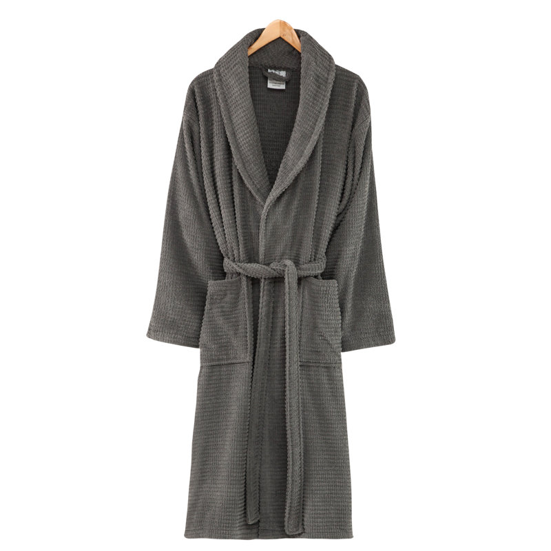 Peignoir 100% coton éponge, S, Gris