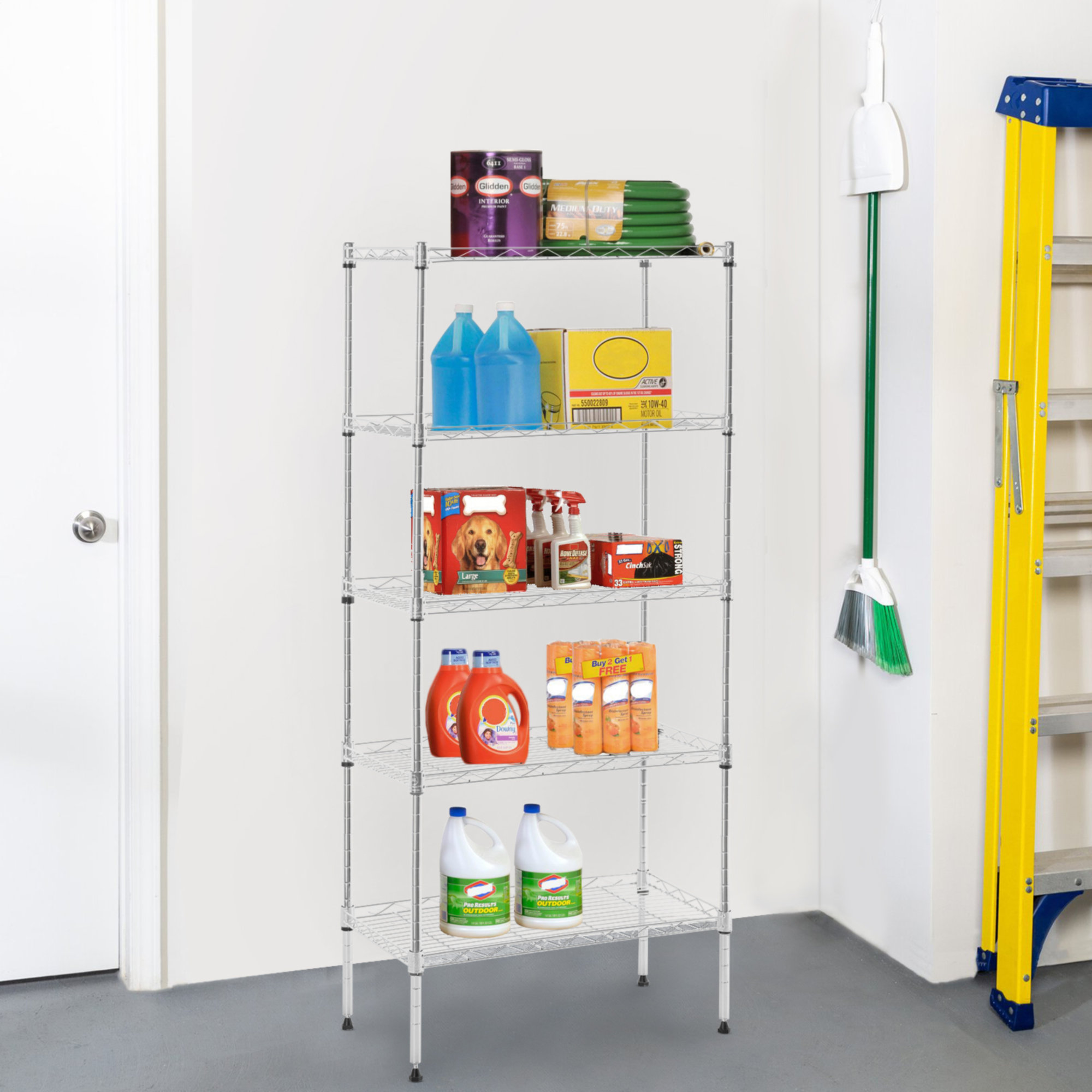 Rebrilliant Shelving Unit Storage for Small Places Restaurant Garage