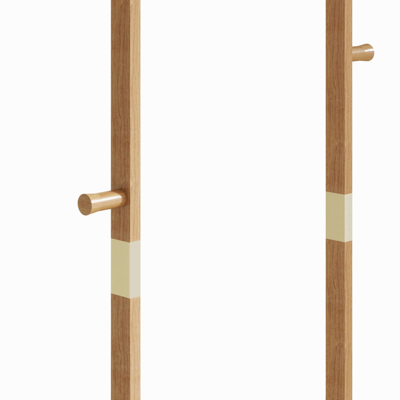 Portemanteaux, Bois naturel