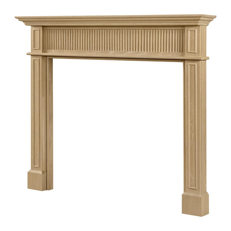 Ensemble de manteau de cheminée en bois Country Living Napier | Ouverture 48 po x 41 po | 66 po x 53,5 po, Teinte délavée