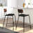 Buda Upholstered Counter Stool with Metal Frame-80858669-80858667-80858660