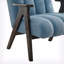 Chaise d'appoint moderne Tysha avec structure en bois espresso-106839917