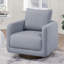 Fauteuil d'appoint pivotant en tissu Boucle-207165185