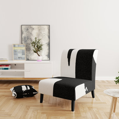 Crossing Paths II - Modern Upholstered Slipper Chair