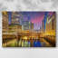 «Chicago River III», toile tendue avec châssis-817290484