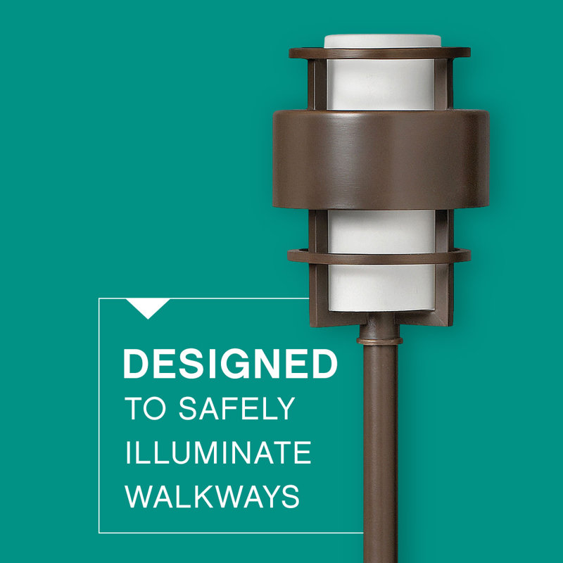 Saturn Low Voltage Metal Pathway Light, Metro Bronze