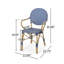 Chaise bistro française Eminent avec des dimensions de 20,96 pouces de profondeur, 22,08 de largeur et 35,19 de hauteur pour les activités extérieures