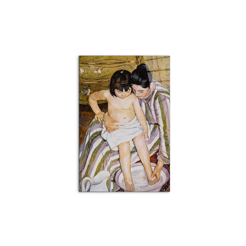 "The Bath" by Renoir Pierre-Auguste 53×79.5 cm CrystalArt Acrylic Glass Effect, Lightweight Ready to Hang