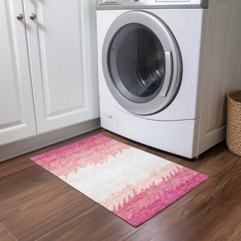 Tapis intérieur / extérieur lavable à la machine Fleau ACN736, Rectangle 1 pi 8 po x 2 pi 6 po