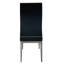 Chaise rembourrée en similicuir avec base en acier inoxydable-2065698113-2063826368