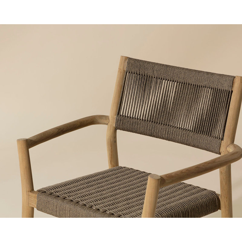 Outdoor Dining Armchair, Natural