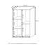 Bibliothèque standard H 31,5 po x l 19,5 po Harkless-30601895