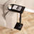 360° Rotatable Sofa Tray Table For Couch Arm - Height Adjustable End Table For Bed Or Chair With Phone & Tablet Slots, TV Tray Table, Side Table Tray For Small Spaces(Black,Arc)
