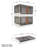 Marthony Plastic Collapsible Storage Bin Organizers