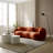 Yazgur 93.6" Curved Modern Upholstered Sofa-2107265157