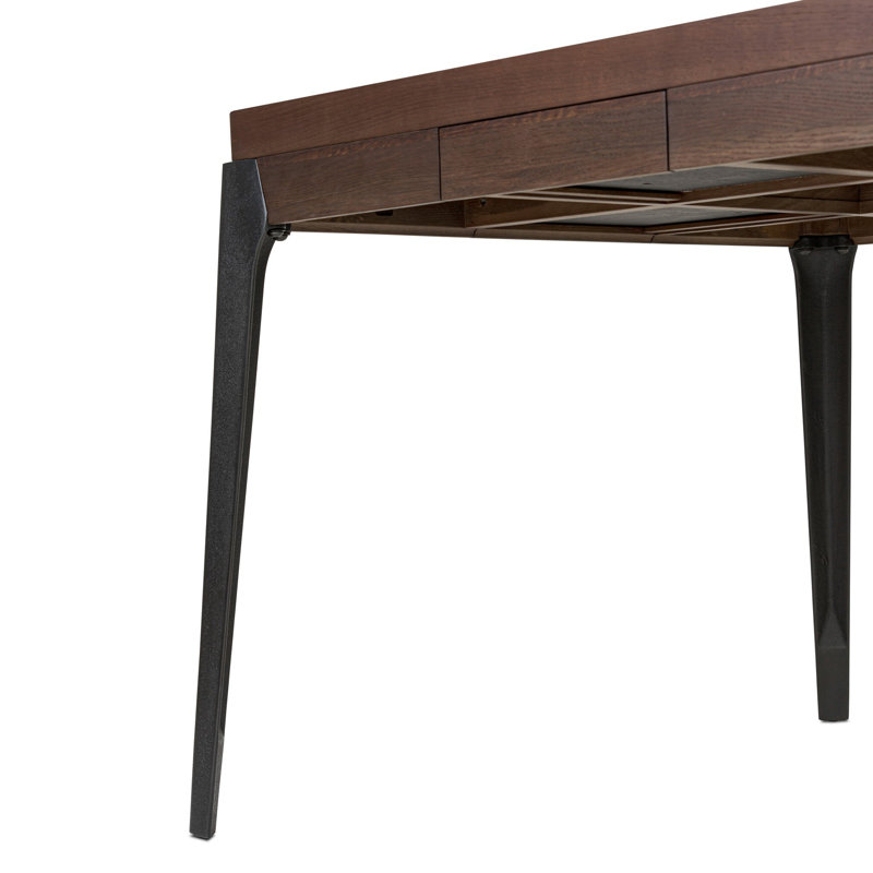 Mahjong Table-Ebonized Oak, Smoked Oak