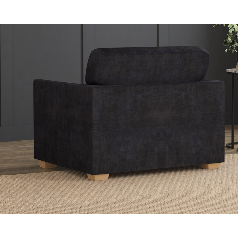 Upholstered Armchair,  Ebony