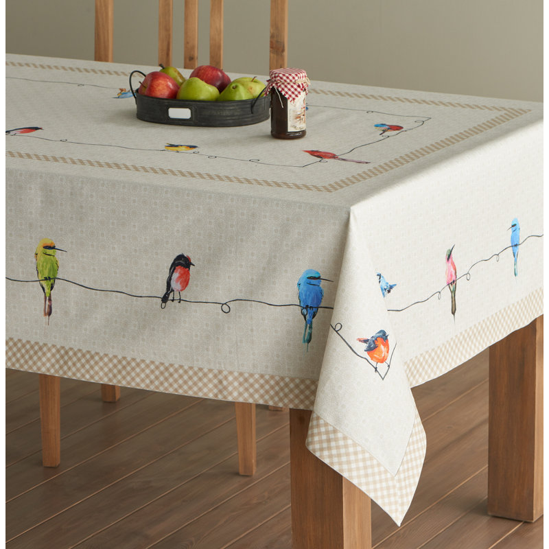 100% Cotton Tablecloth, 90" L x 60" W