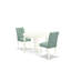 L'ensemble de table de cuisine 3 pièces comprend une table de salle à manger et 2 chaises de cuisine en polyester vert saule, blanc lin-273213519-313924997