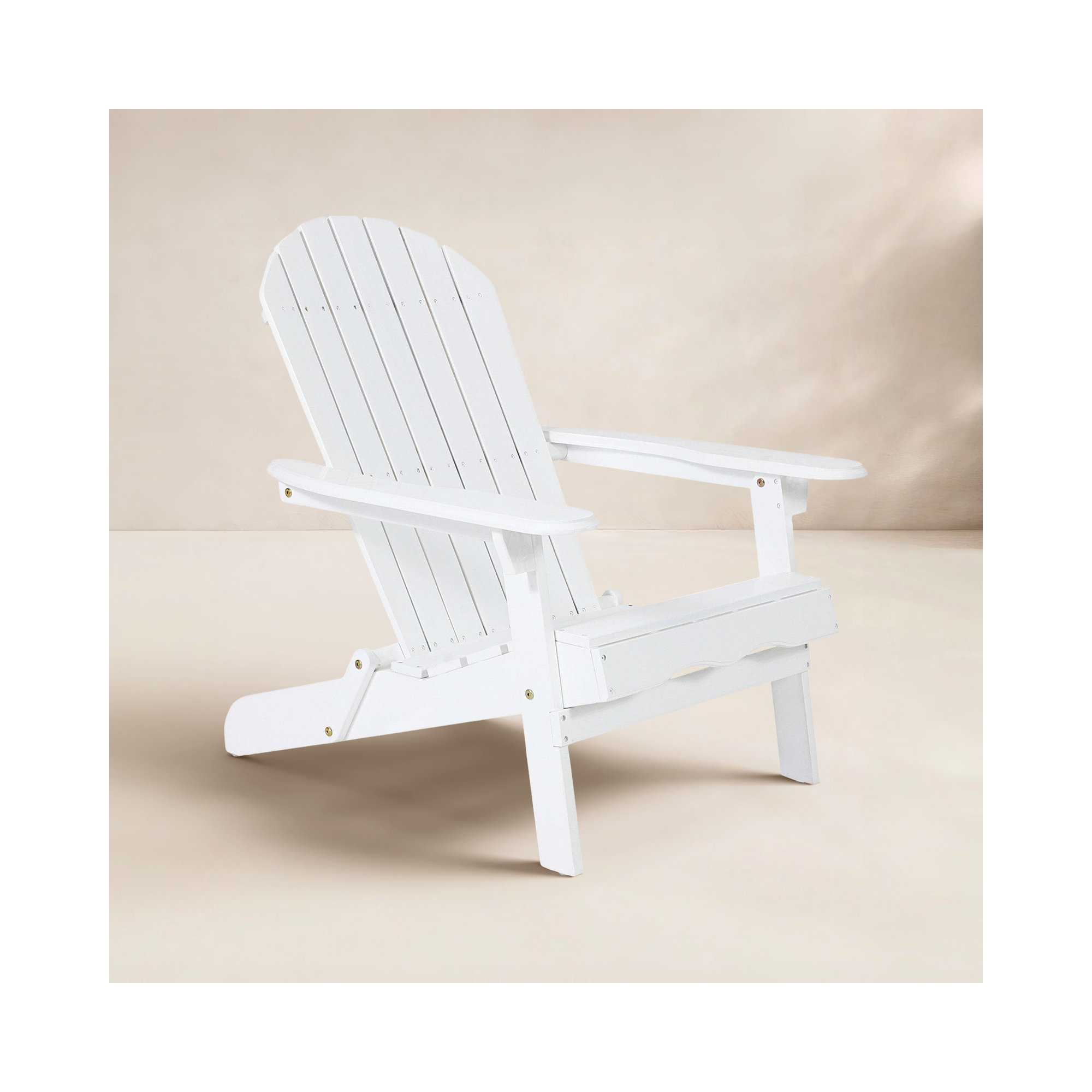 Kalicki Outdoor Adirondack Chair, White