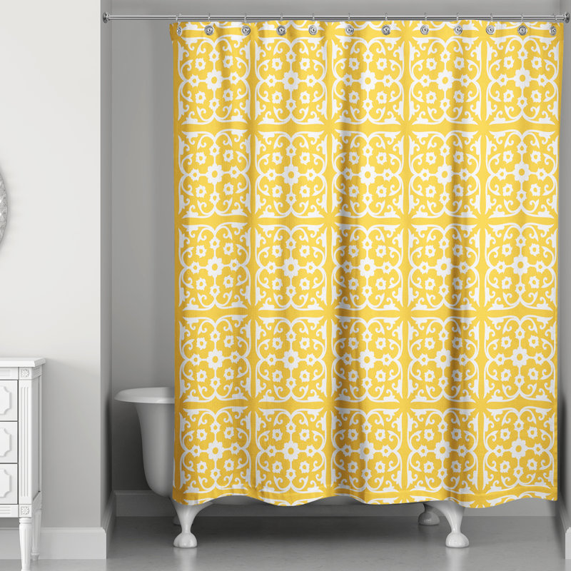 Rideau de douche Halsted, Jaune