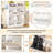 Space Saving Cream - Colored Shoe Cabinet With 6 Double Layer Flip Drawers, Adjustable Storage, 3 Hooks, Modern Design, White Finish, , Tip Anchors, Floor Protection Elegant Narrow Aesthetic,-1547706734