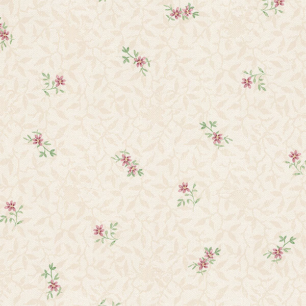 Heilyn Floral Roll, Pearl / Light Beige / Burgundy / Green