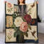 Jeté en flanelle Vintage Floral Botan Vintage-133659152