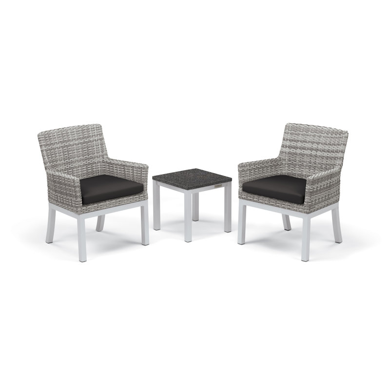 Argento Outdoor Dining Chair, Jet Black
