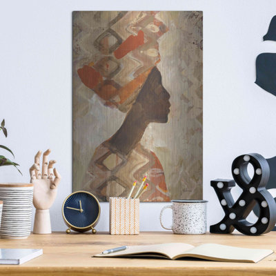 «African Beauty I» par Albena Hristova, art mural en métal