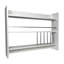 Carmeletta 3 Piece Accent Shelf with Hooks-446076662