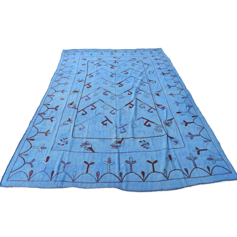 Tapis bleu Potts