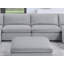Ensemble modulaire 7 pièces Canapé modulaire en velours côtelé 2X Coin coin 2X Fauteuils sans accoudoirs 3X Repose-pieds