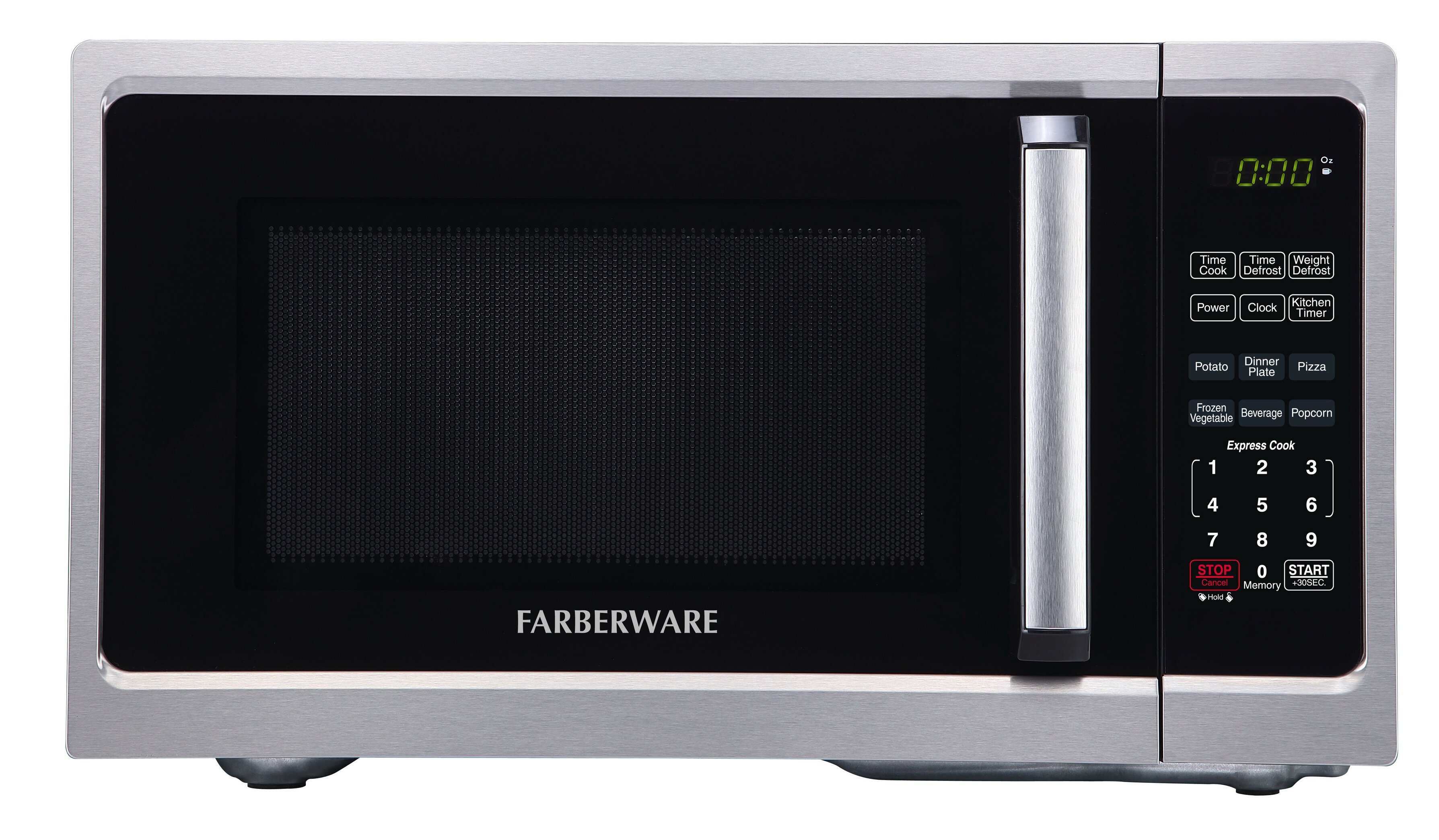 Farberware Classic 1.1 Cu. Ft. 1000w Microwave Oven In Black Stainless  Steel, Microwave Ovens, Furniture & Appliances