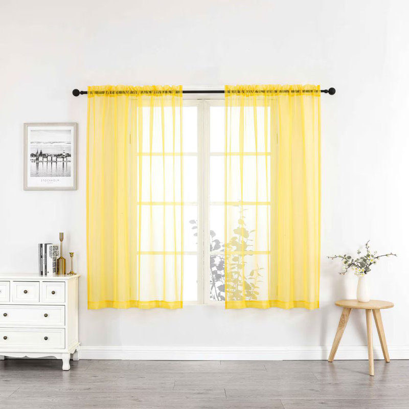  Paquet de 2 panneaux en cristal transparent diaphane l 52 po x L 63 po, transparent, Jaune, L 52 po x L 63 po