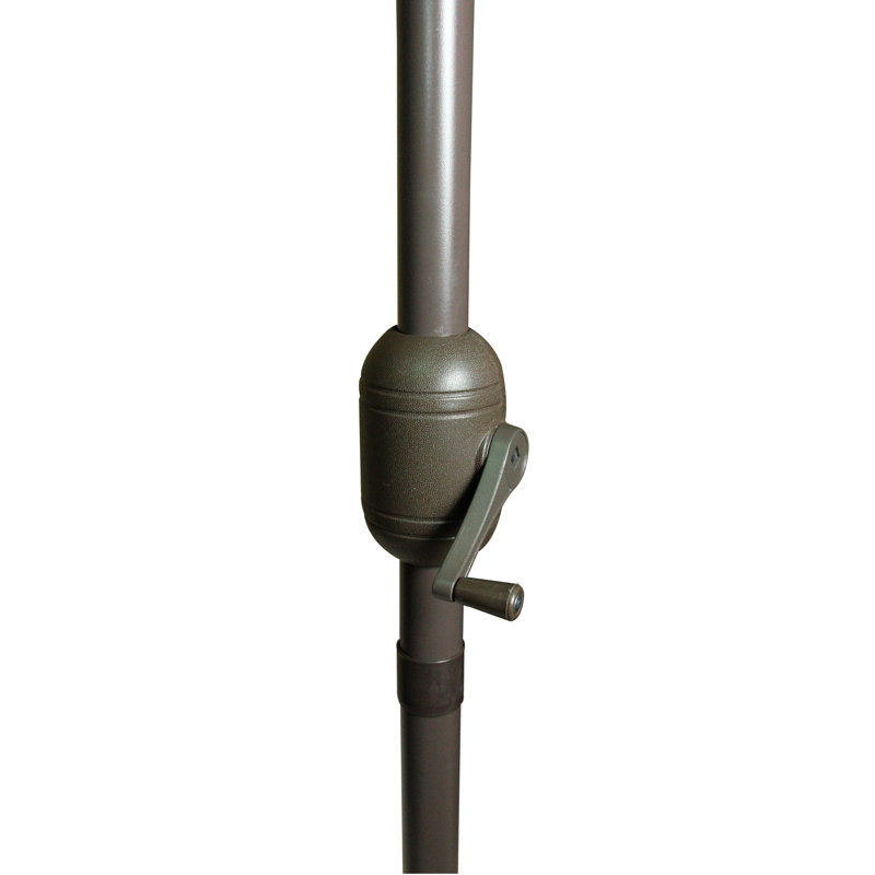 Parasol de marché pour l'extérieur de 10 pi avec manivelle à main Rawlins, Vert chasseur