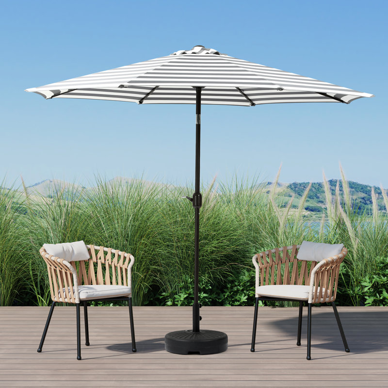 Parasol de marché 9 pi Pierpoint, Light Grey