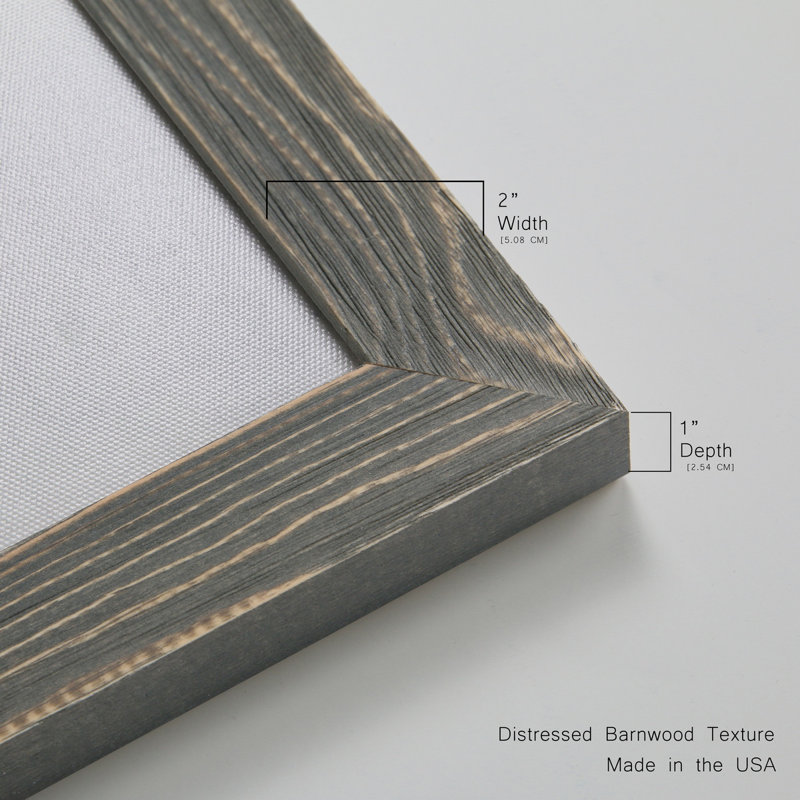 Toile encadrée de qualité supérieure prête à être accrochée, Cadre gris